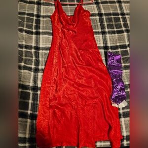 Jessica Rabbit Silk Gown Costume w/free gloves